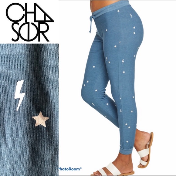 CHASER Starry Bolts Pant Joggers sz S NWT - Picture 1 of 12